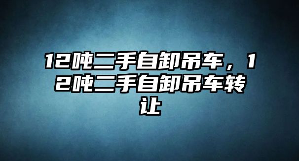 12噸二手自卸吊車，12噸二手自卸吊車轉(zhuǎn)讓