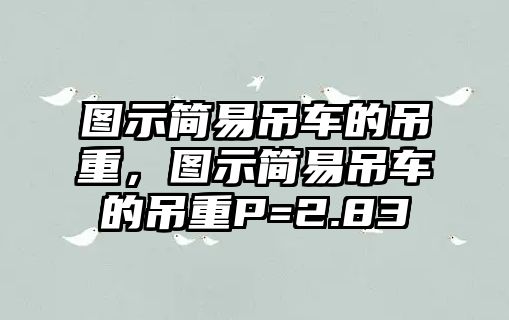 圖示簡易吊車的吊重，圖示簡易吊車的吊重P=2.83