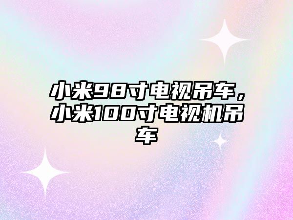 小米98寸電視吊車，小米100寸電視機(jī)吊車