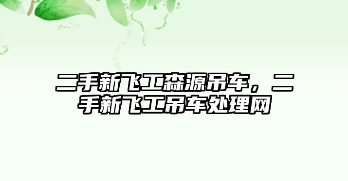 二手新飛工森源吊車，二手新飛工吊車處理網(wǎng)