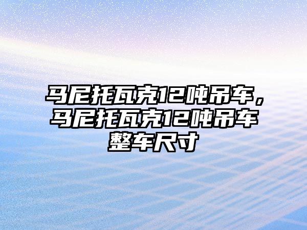 馬尼托瓦克12噸吊車，馬尼托瓦克12噸吊車整車尺寸