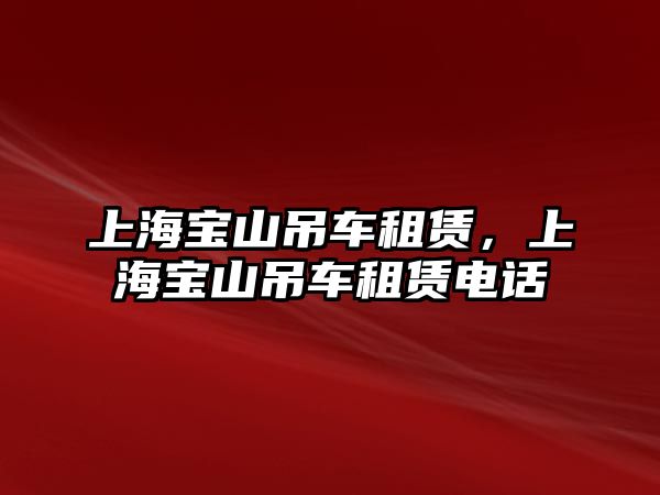 上海寶山吊車租賃，上海寶山吊車租賃電話