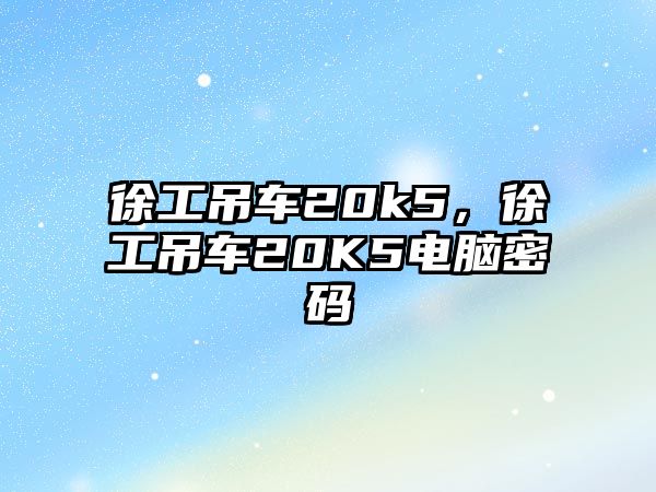 徐工吊車20k5，徐工吊車20K5電腦密碼