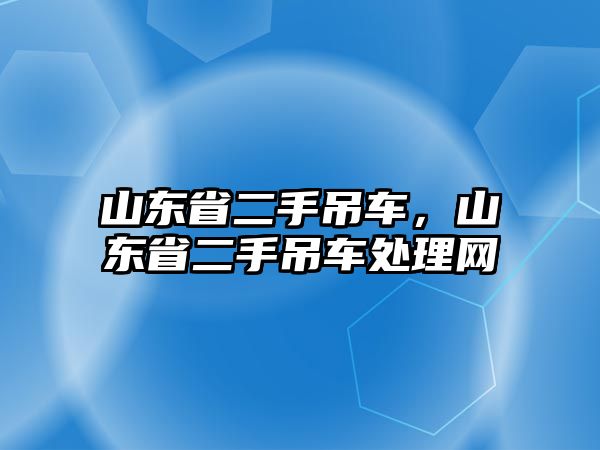 山東省二手吊車，山東省二手吊車處理網(wǎng)