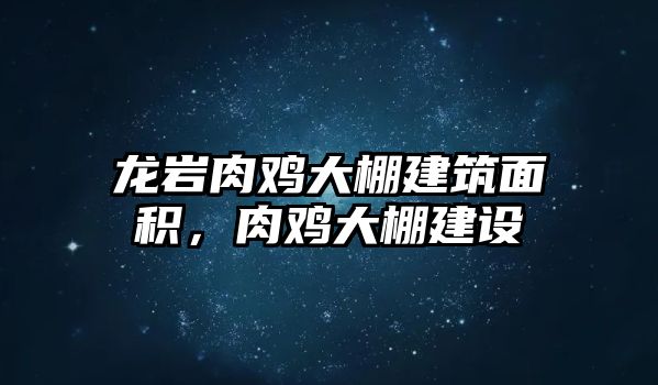 龍巖肉雞大棚建筑面積，肉雞大棚建設(shè)