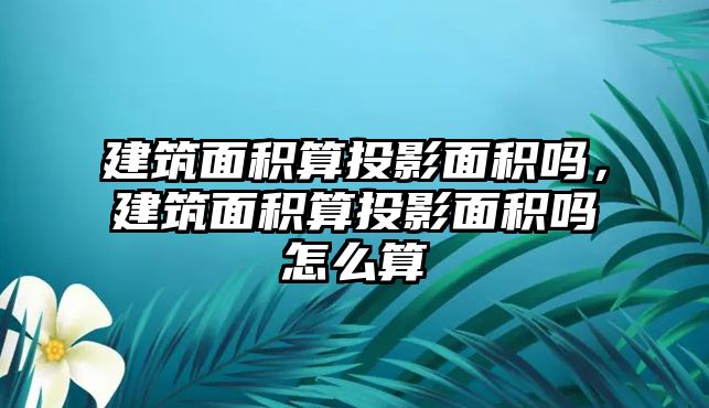 建筑面積算投影面積嗎，建筑面積算投影面積嗎怎么算