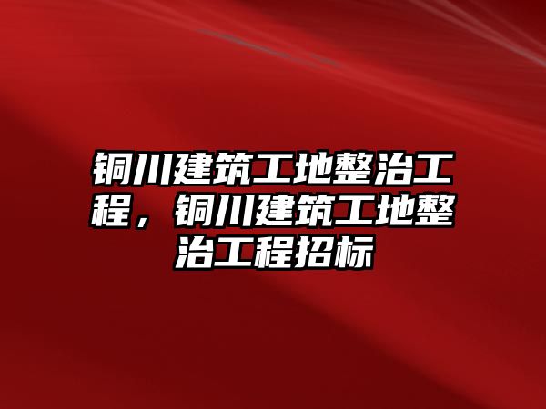 銅川建筑工地整治工程，銅川建筑工地整治工程招標(biāo)