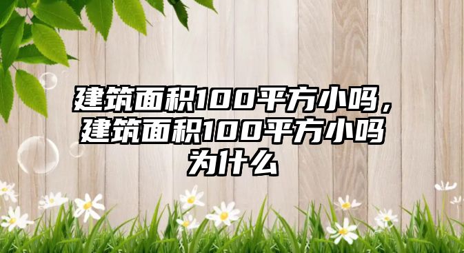 建筑面積100平方小嗎，建筑面積100平方小嗎為什么