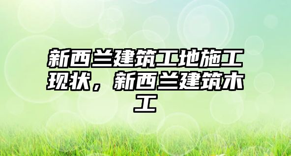 新西蘭建筑工地施工現(xiàn)狀，新西蘭建筑木工