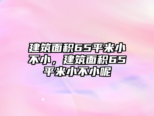 建筑面積65平米小不小，建筑面積65平米小不小呢