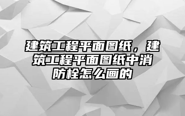 建筑工程平面圖紙，建筑工程平面圖紙中消防栓怎么畫的