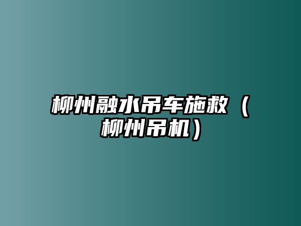 柳州融水吊車施救（柳州吊機(jī)）