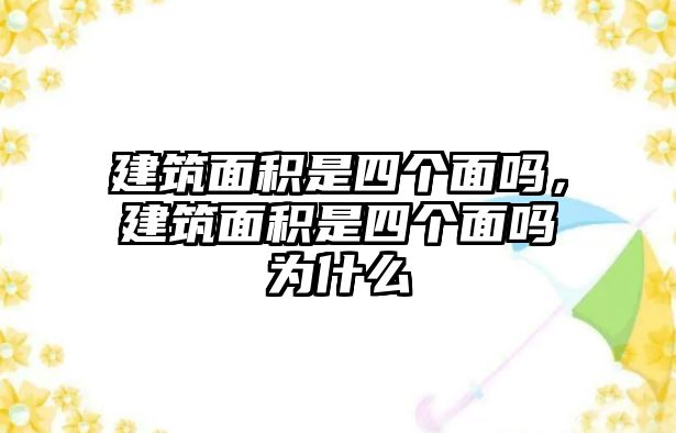 建筑面積是四個(gè)面嗎，建筑面積是四個(gè)面嗎為什么