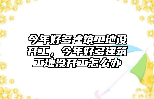 今年好多建筑工地沒開工，今年好多建筑工地沒開工怎么辦