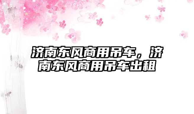 濟南東風(fēng)商用吊車，濟南東風(fēng)商用吊車出租