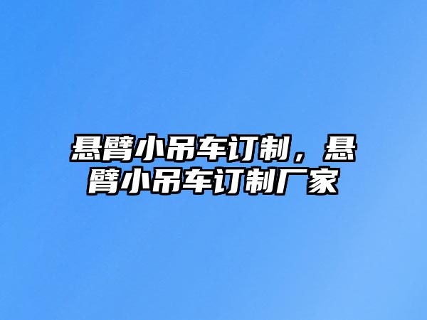 懸臂小吊車(chē)訂制，懸臂小吊車(chē)訂制廠家