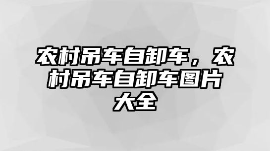 農(nóng)村吊車自卸車，農(nóng)村吊車自卸車圖片大全