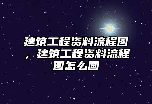 建筑工程資料流程圖，建筑工程資料流程圖怎么畫(huà)