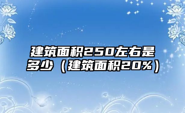 建筑面積250左右是多少（建筑面積20%）