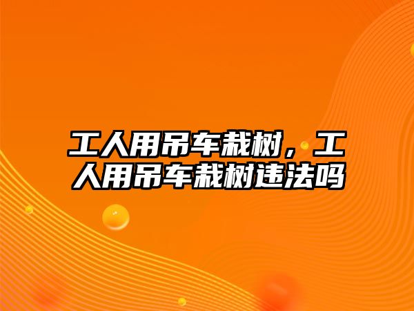 工人用吊車栽樹，工人用吊車栽樹違法嗎