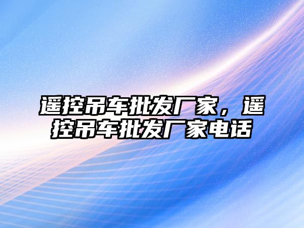 遙控吊車批發(fā)廠家，遙控吊車批發(fā)廠家電話