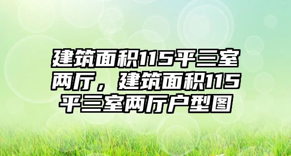 建筑面積115平三室兩廳，建筑面積115平三室兩廳戶型圖