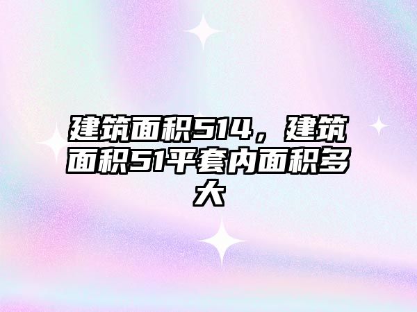 建筑面積514，建筑面積51平套內面積多大