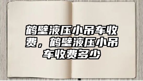 鶴壁液壓小吊車收費(fèi)，鶴壁液壓小吊車收費(fèi)多少