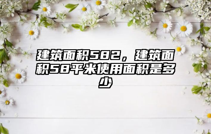 建筑面積582，建筑面積58平米使用面積是多少