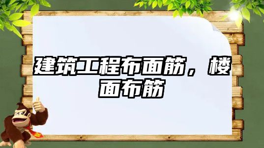 建筑工程布面筋，樓面布筋